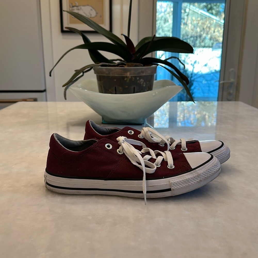 Maroon Converse All Stars